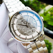 Tissot Luxury Powermatic 80 Anthracite Grey Dial Silver Steel Strap Watch For Men - T086.407.11.061.10