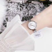Calvin Klein Authentic Silver Dial Silver Mesh Bracelet Watch for Women - K8G23126