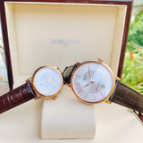 Tissot T Classic Carson Premium White Dial Brown Leather Strap Watch for Women - T122.207.36.031.00
