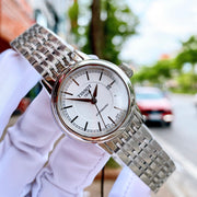 Tissot T Classic Carson Automatic White Dial Silver Steel Strap Watch For Women - T085.207.11.011.00