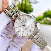 Tissot Chemin Des Tourelles Powermatic 80 Lady Silver Dial Silver Steel Strap Watch For Women - T099.207.11.118.00