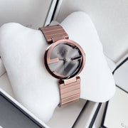 Gucci Interlocking G Quartz Brown Dial Brown Steel Strap Watch for Women -  YA133317