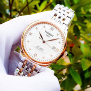 Tissot Le Locle Automatic Cosc Silver Dial Two Tone Steel Strap Watch For Men - T006.407.22.036.00
