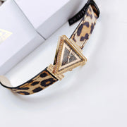 Guess Fame Quartz Animal Print Dial Multicolor Leather Strap Watch For Women - GW0504L3