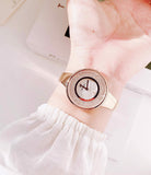 Swarovski Crystalline Pure White Dial White Leather Strap Watch for Women - 5376083