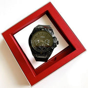 Guess Zeus Multifunction Crystals Black Dial Black Silicone Strap Watch For Men - GW0208G5
