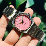 Tissot PRX Quartz Pink Dial Silver Steel Strap Watch for Women - T137.210.11.331.00
