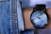 Guess Crush Crystals Silver Dial Black Rubber Strap Watch for Women - W1223L4