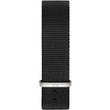Daniel Wellington Dapper Cornwall White Dial Black Nylon Strap Watch for Women - DW00100264