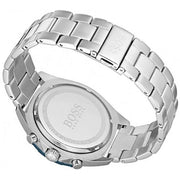 Hugo Boss Ikon Chronograph Silver Dial Silver Steel Strap Watch for Men - 1512964