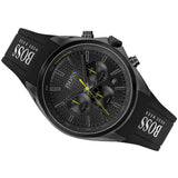 Hugo Boss Distinct Chronograph Black Dial Black Silicone Strap Watch for Men - 1513859