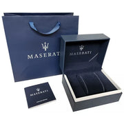 Maserati Competizione Chronograph Blue Dial Silver Steel Strap Watch For Men - R8873600009