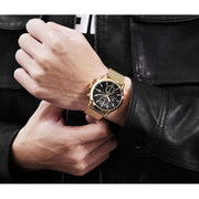 Maserati Epoca 42mm Black Dial Gold Mesh Bracelet Watch For Men - R8873618007