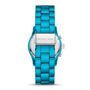 Michael Kors Runway Limited Edition Blue Dial Blue Steel Strap Watch for Women - MK7479LE