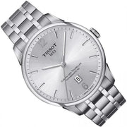 Tissot Chemin Des Tourelles Powermatic 80 Silver Dial Silver Steel Strap Watch For Men - T099.407.11.037.00