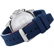Tommy Hilfiger Mason Blue Dial Blue Rubber Strap Watch for Men - 1791791