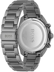 Hugo Boss Distinct Chronograph Grey Dial Grey Steel Strap Watch for Men - 1513858