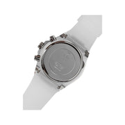 Guess Poseidon Chronograph Rainbow Dial White Silicone Strap Watch For Men - GW0425G4