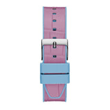 Guess Fusion Chronograph Pink Dial Pink Leather Strap Watch for Women - GW0553L5
